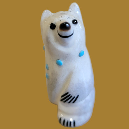 Gleeful Antler Bear Zuni Fetish