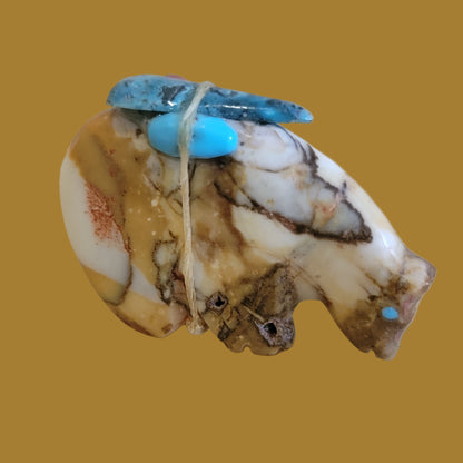 Tijillite Bear w/Pack Zuni Fetish