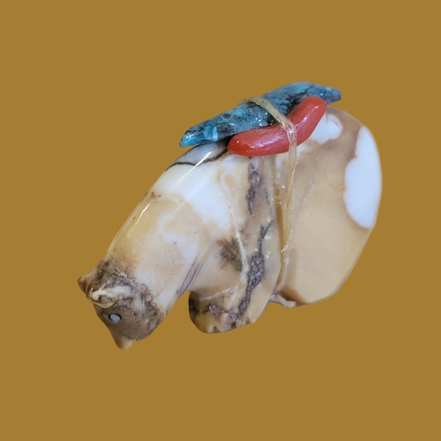 Tijillite Bear w/Pack Zuni Fetish