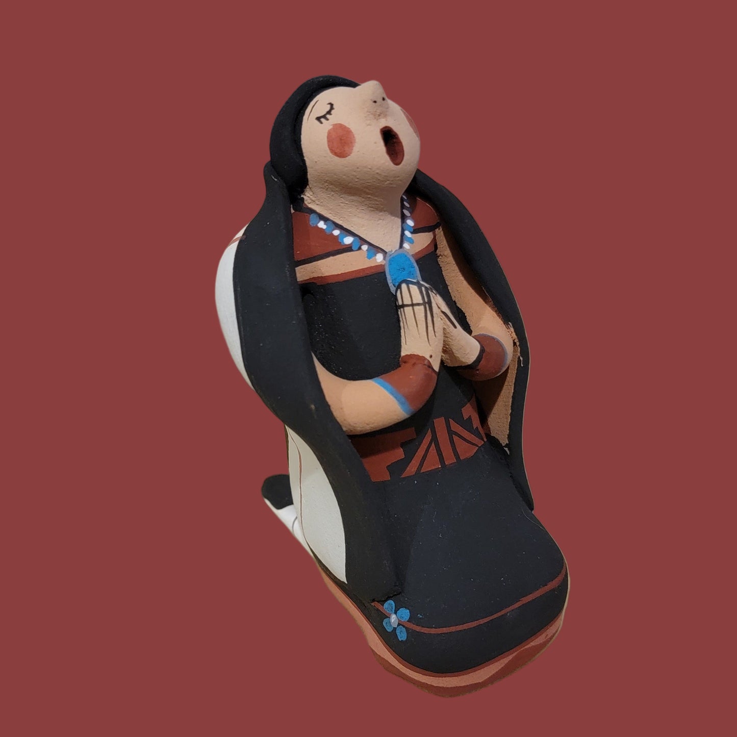 Joyce Lucero 4 Piece Jemez Pueblo Pottery Nativity Set