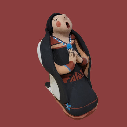 Joyce Lucero 4 Piece Jemez Pueblo Pottery Nativity Set