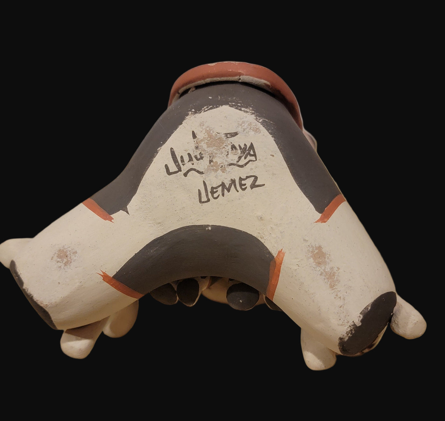 Vintage Jemez Pueblo Pottery Storyteller w/ 7 Children, Papoose, Drums, Pottery Bowls, Vases and More!