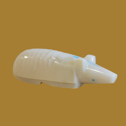 Serpentine Armadillo w/Heartline Zuni Fetish