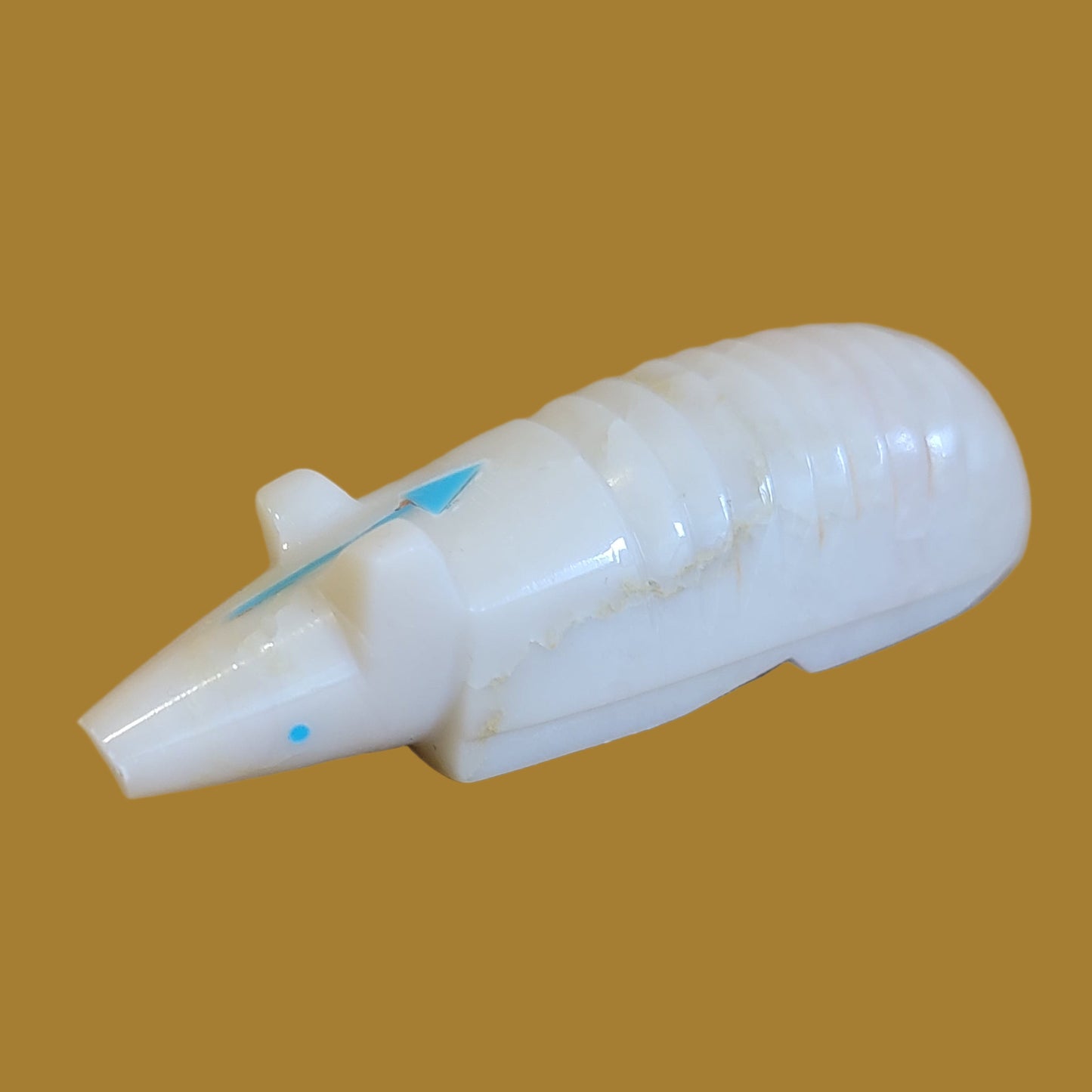 Serpentine Armadillo w/Heartline Zuni Fetish