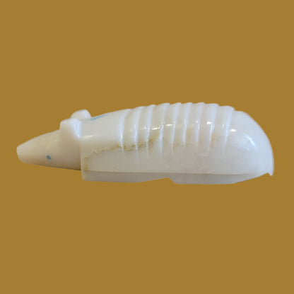 Serpentine Armadillo w/Heartline Zuni Fetish