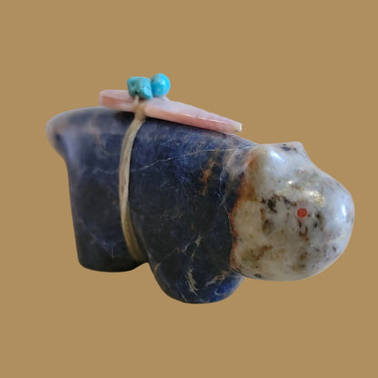 Sunset Sodalite Bobcat Zuni Fetish