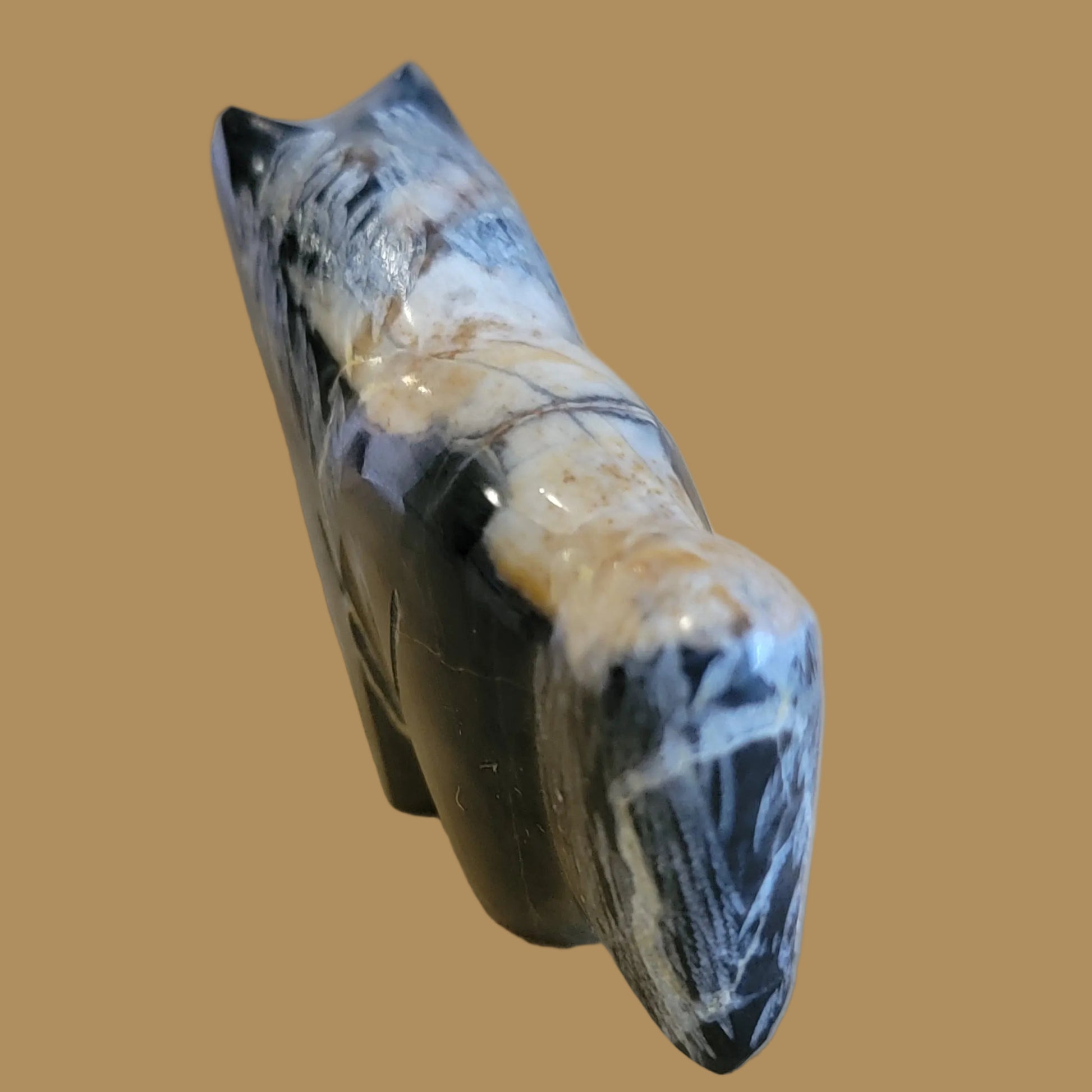 Egyptian Marble Healing Horse Zuni Fetish