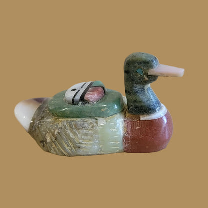 Spiritual Multi Stone/Shell Zuni Fetish Duck