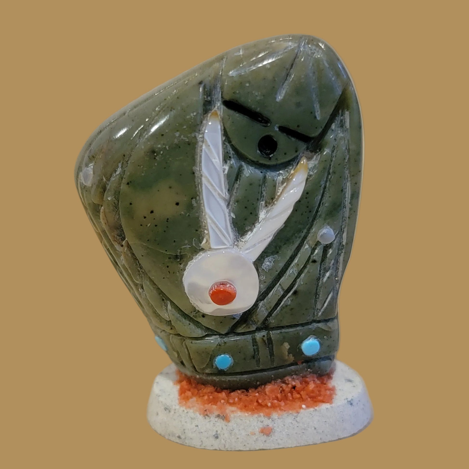 Elegant Double Sided Serpentine Maiden Zuni Fetish