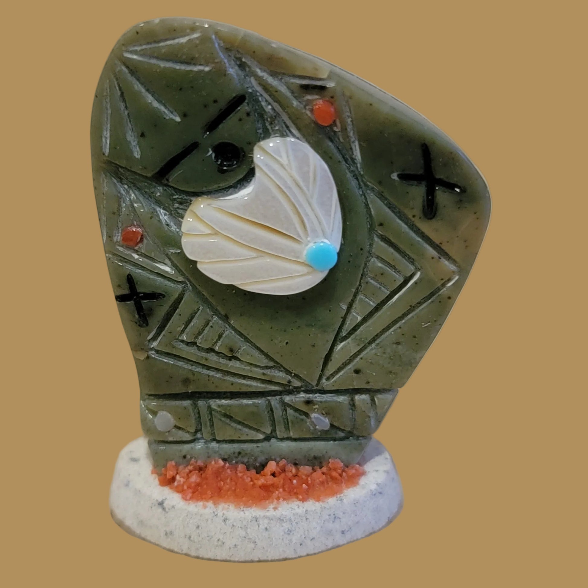 Elegant Double Sided Serpentine Maiden Zuni Fetish