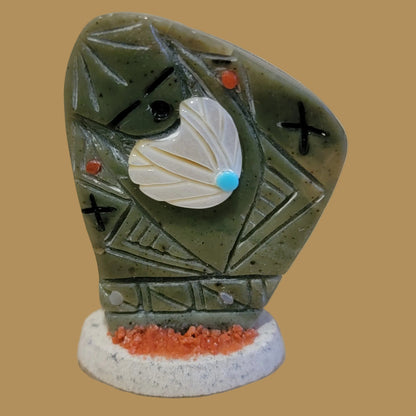 Elegant Double Sided Serpentine Maiden Zuni Fetish