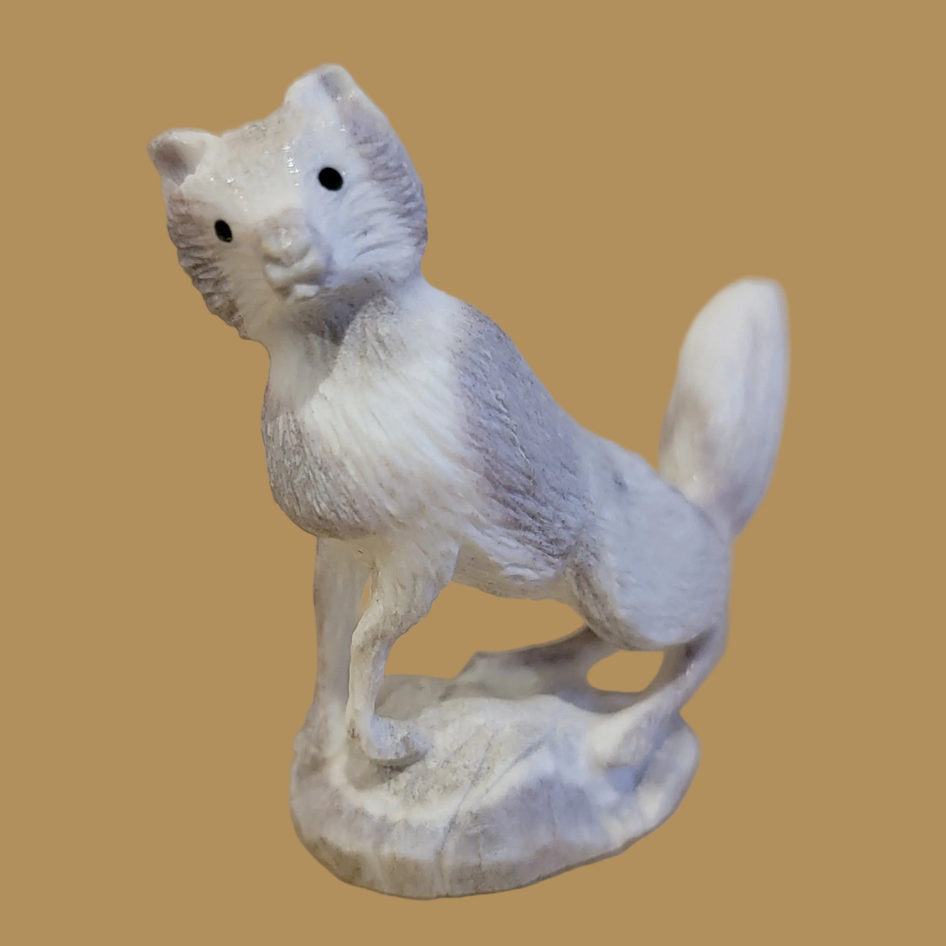 Adorable Antler Fox Zuni Fetish