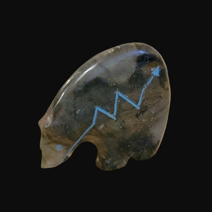 Extraterrestrial Labradorite Medicine Bear Zuni Fetish