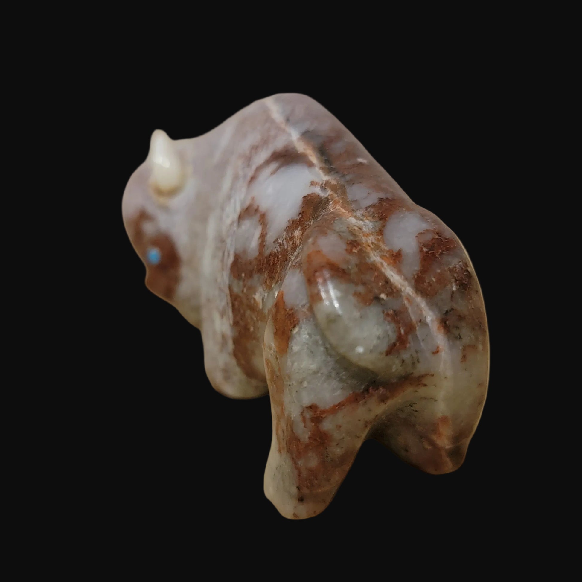 Unique Lynn Quam Onyx Bison/ Buffalo Zuni Fetish