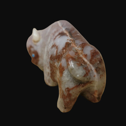 Unique Lynn Quam Onyx Bison/ Buffalo Zuni Fetish
