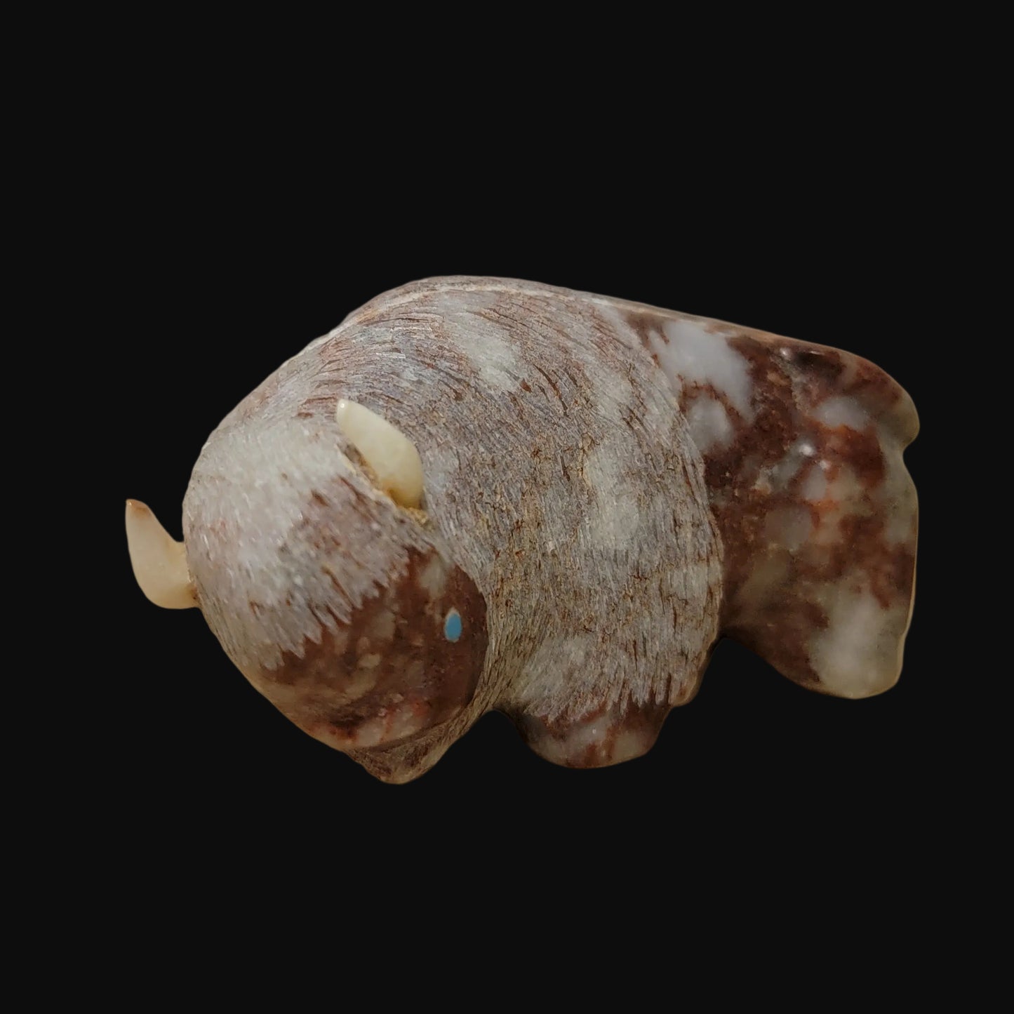 Unique Lynn Quam Onyx Bison/ Buffalo Zuni Fetish