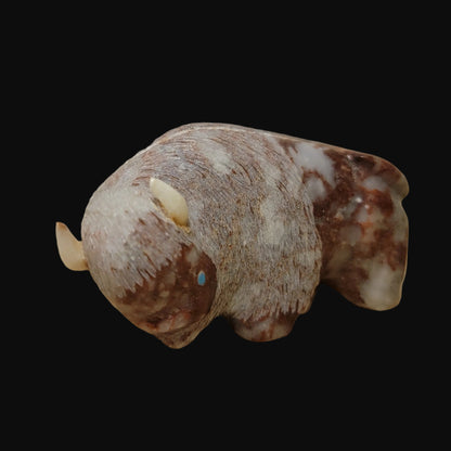 Unique Lynn Quam Onyx Bison/ Buffalo Zuni Fetish