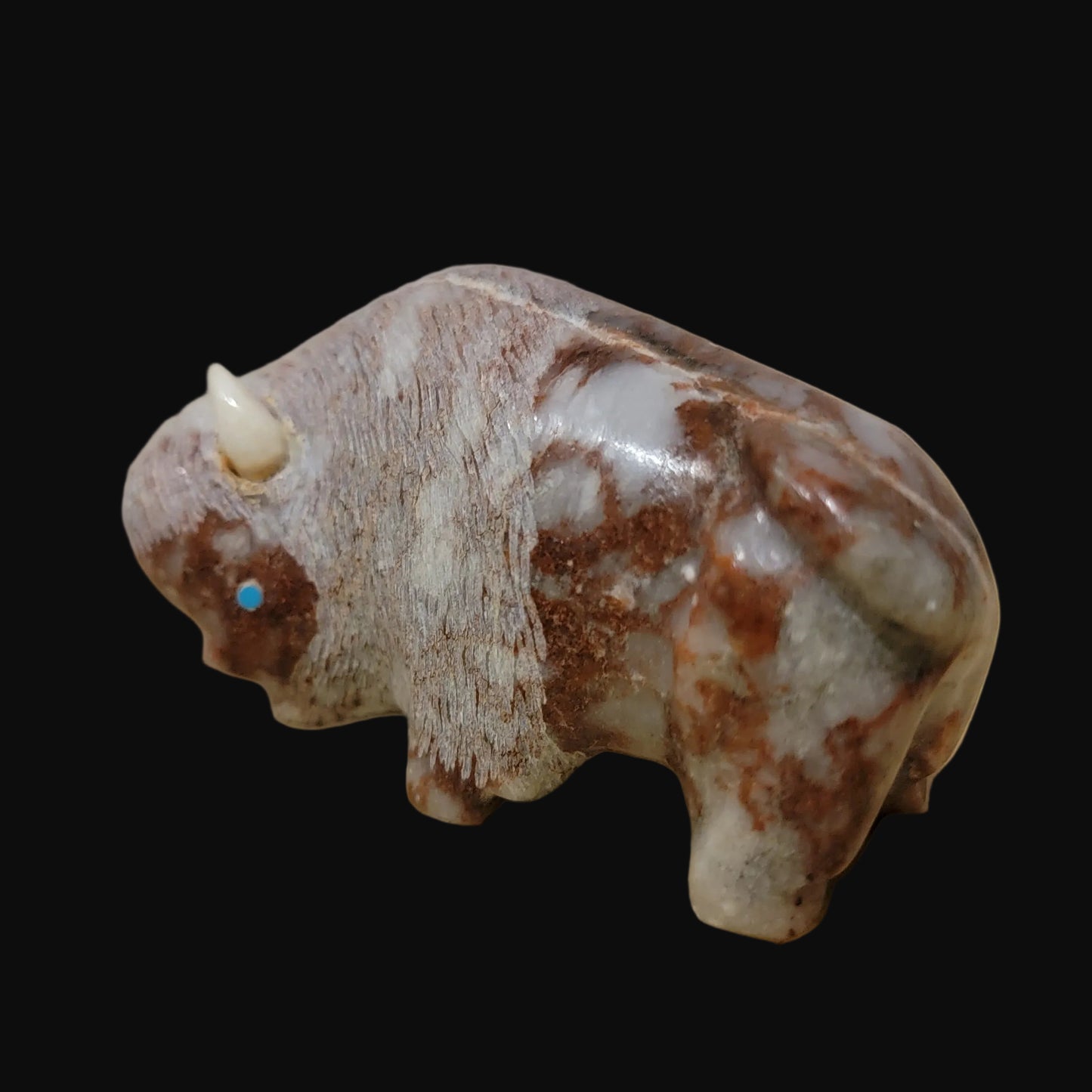 Unique Lynn Quam Onyx Bison/ Buffalo Zuni Fetish