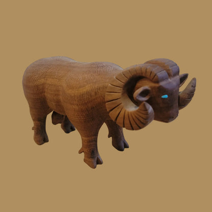 Powerful Zuni Cedar Ram Fetish/Folk Art