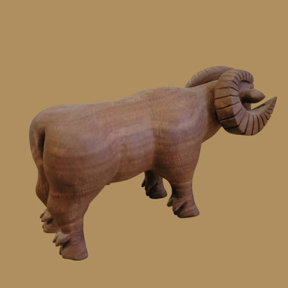 Powerful Zuni Cedar Ram Fetish/Folk Art