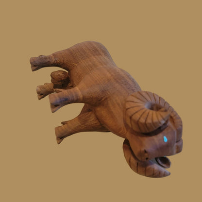 Powerful Zuni Cedar Ram Fetish/Folk Art