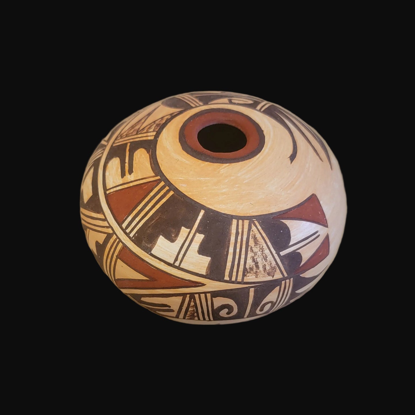 Hopi Sikyatki Style Pueblo Pottery Seed Bowl