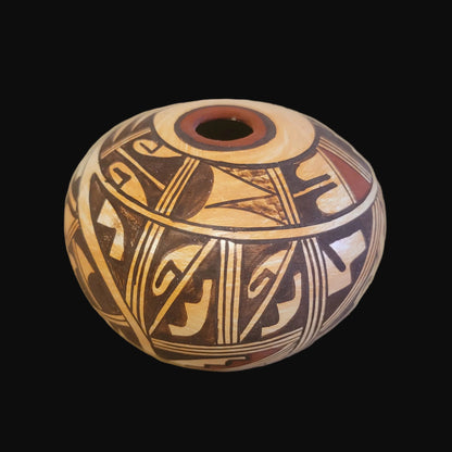 Hopi Sikyatki Style Pueblo Pottery Seed Bowl