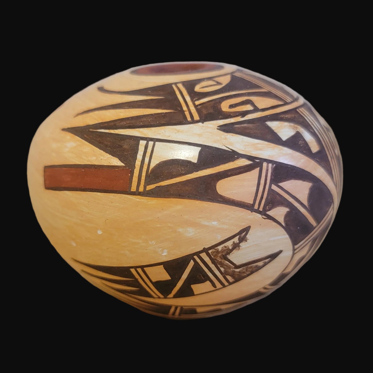 Hopi Sikyatki Style Pueblo Pottery Seed Bowl
