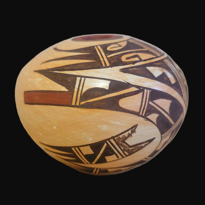 Hopi Sikyatki Style Pueblo Pottery Seed Bowl