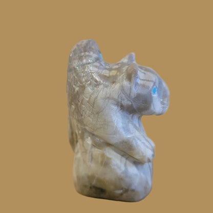 Picasso Marble Eagle/Bear/ Mountain Lion Zuni Fetish