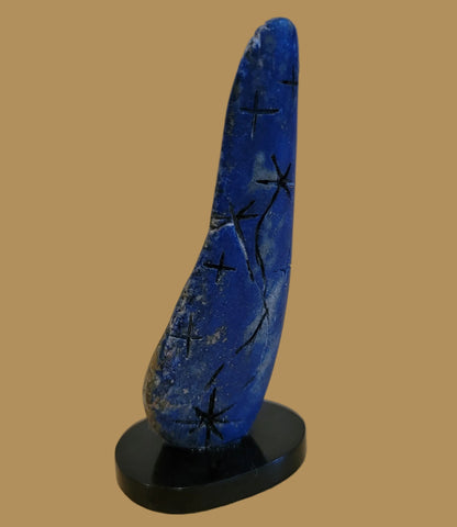 Lapis Mosaic Inlay Zuni Fetish Maiden
