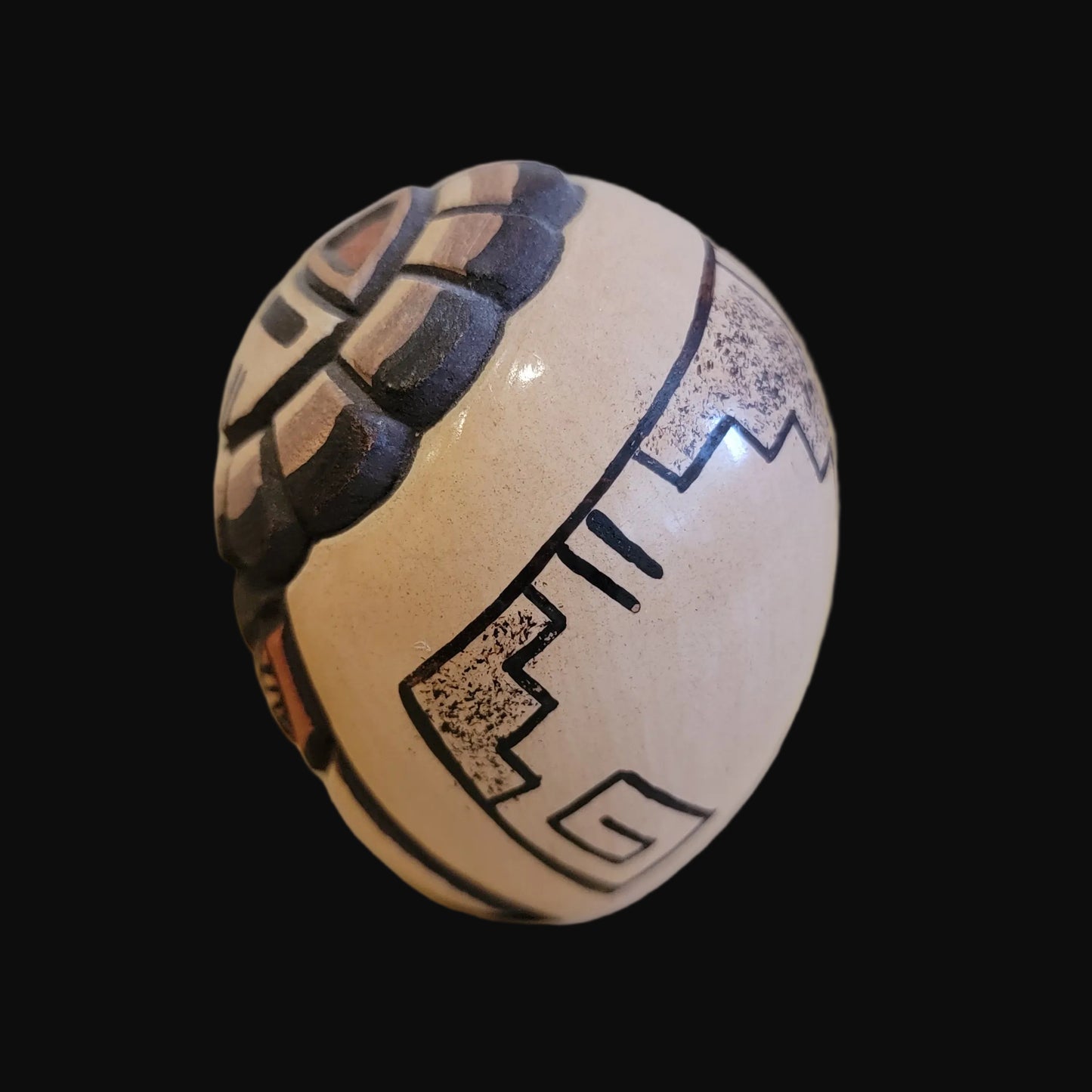 Hopi "Dawa" Sun Seedbowl Pueblo Pottery