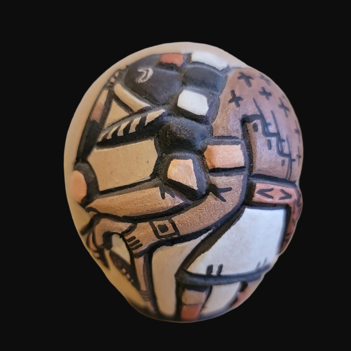 Hopi "Ogre" Pueblo Pottery Seedbowl