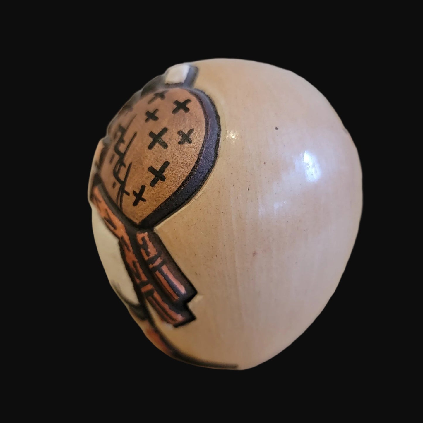 Hopi "Ogre" Pueblo Pottery Seedbowl