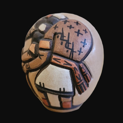 Hopi "Ogre" Pueblo Pottery Seedbowl