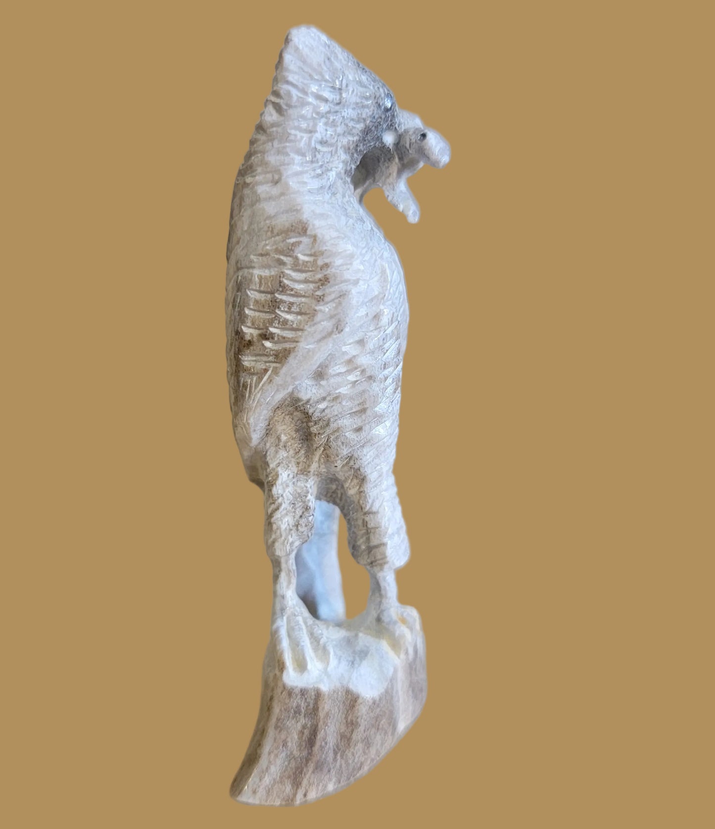 Antler Roadrunner w/Dangling Lizard Lunch Zuni Fetish