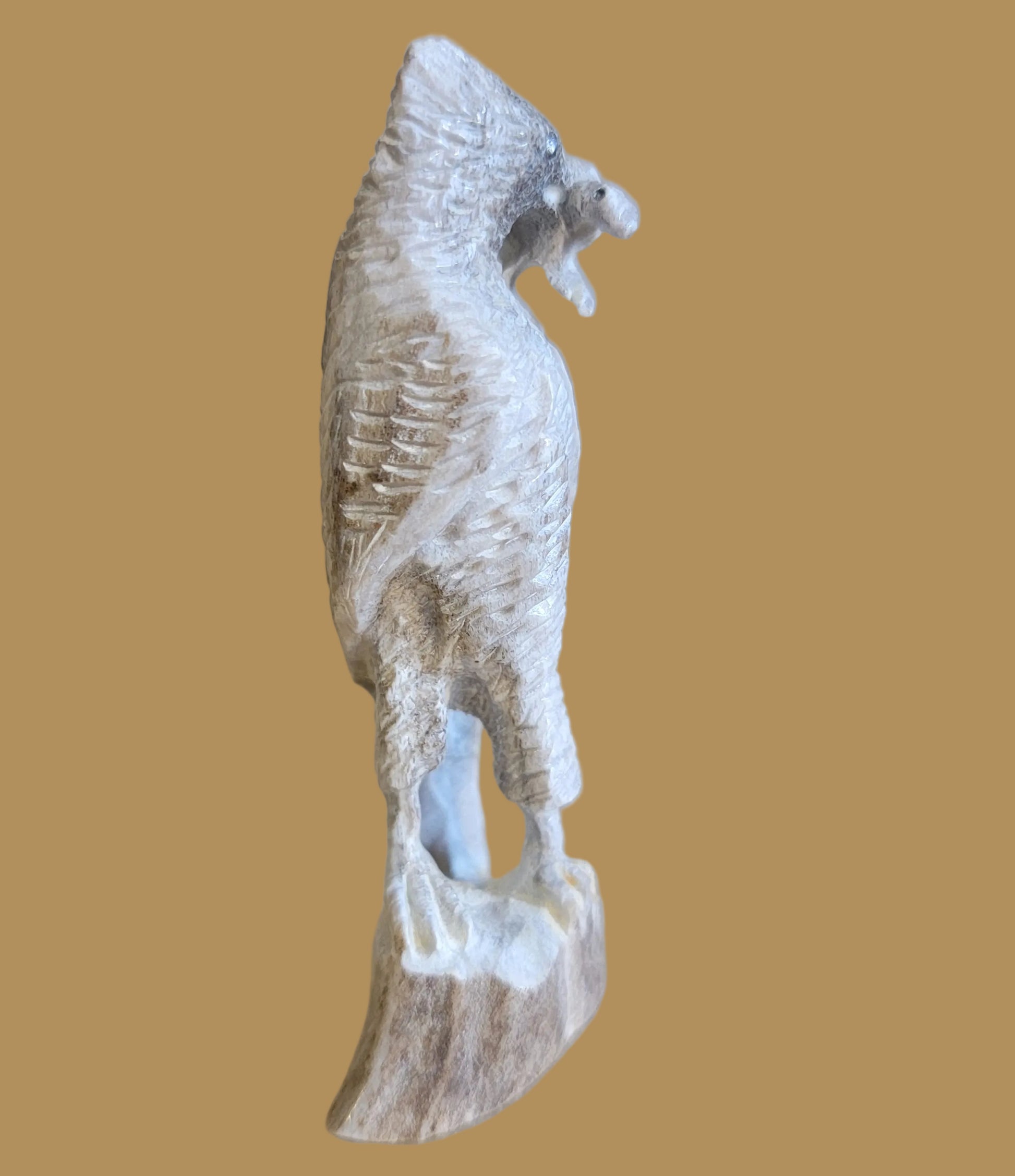 Antler Roadrunner w/Dangling Lizard Lunch Zuni Fetish