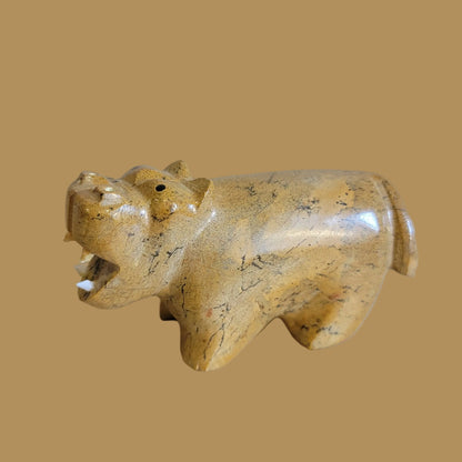 Travertine Hungry Hippo Zuni Fetish