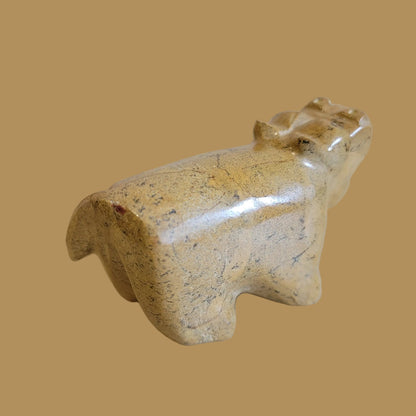 Travertine Hungry Hippo Zuni Fetish