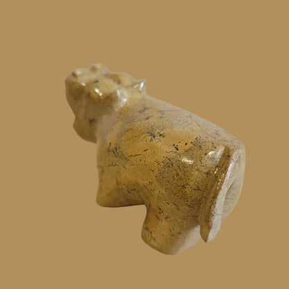 Travertine Hungry Hippo Zuni Fetish