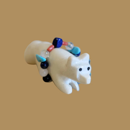 Double Serpentine and Turquoise Wolves w/ Fancy Bundle Zuni Fetish