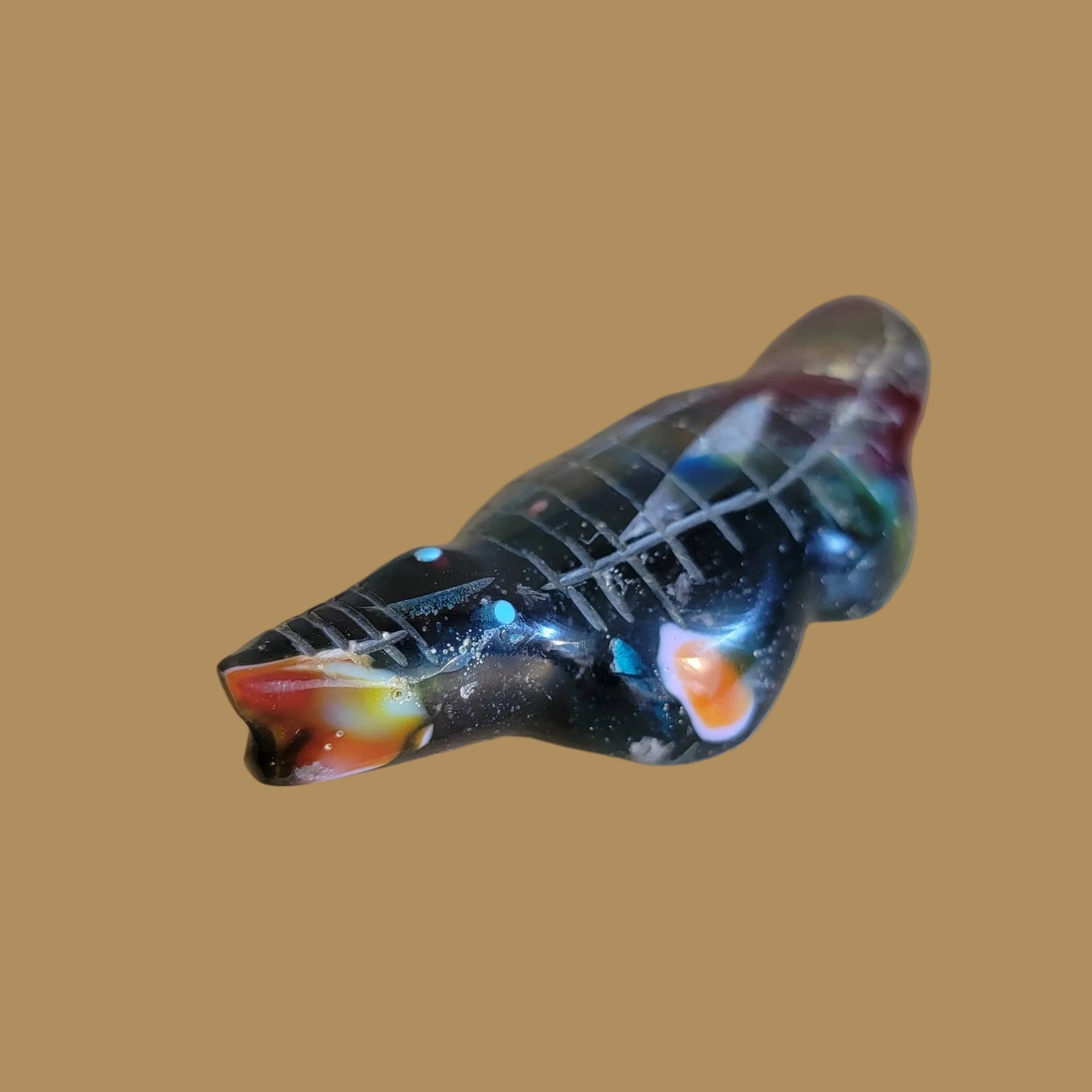 Colorful Surfite Gator/Alligator Zuni Fetish