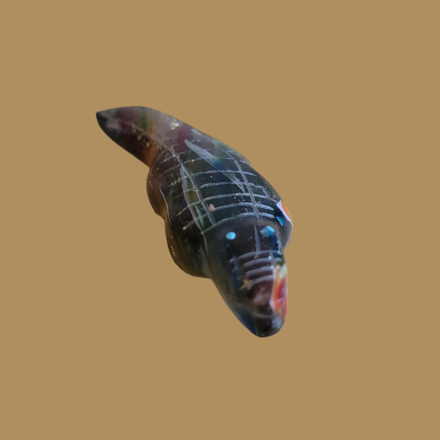 Colorful Surfite Gator/Alligator Zuni Fetish