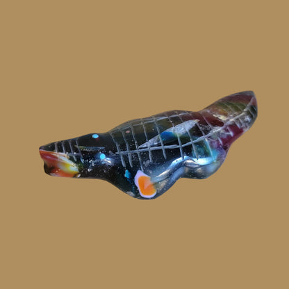 Colorful Surfite Gator/Alligator Zuni Fetish