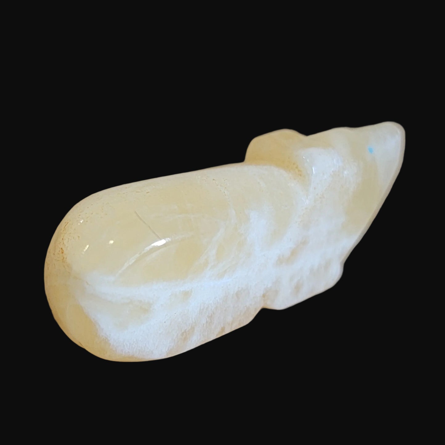 Calcite Bear w/ Heartline Zuni Fetish