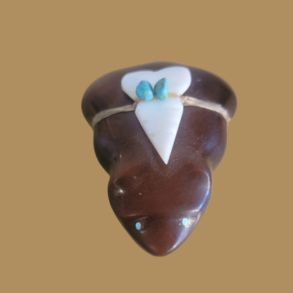 Golden Bowlerite Badger Zuni Fetish