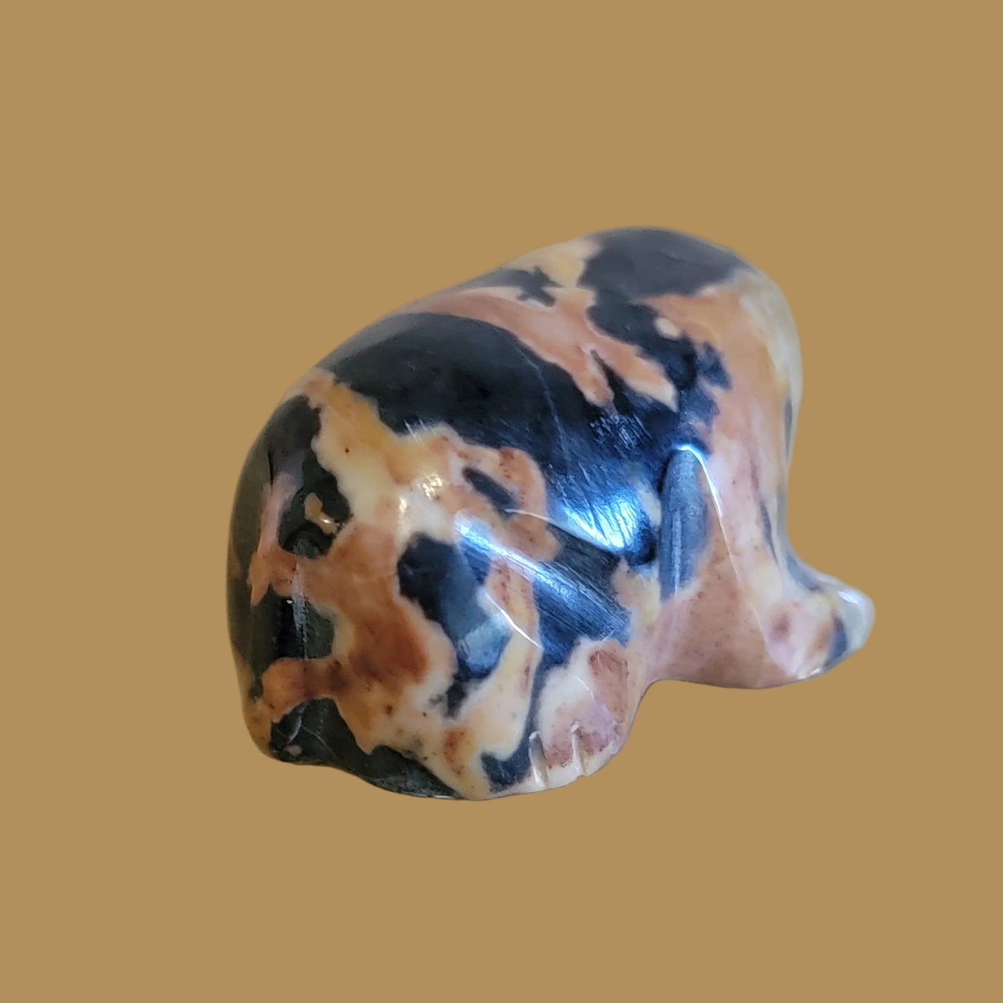 Orca Agate Mole Zuni Fetish