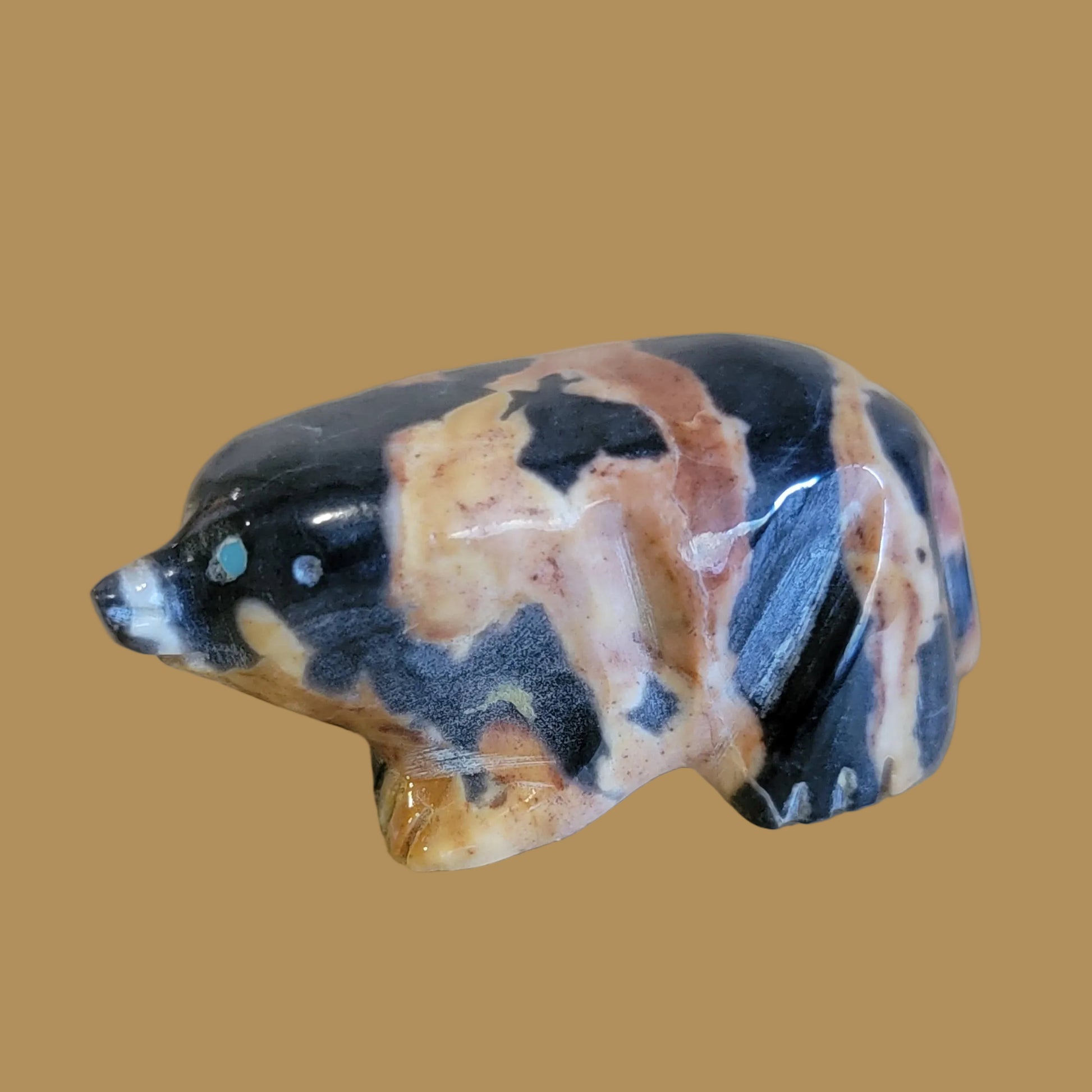 Orca Agate Mole Zuni Fetish