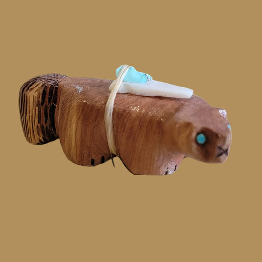 Cedar Zuni Fetish Wolf