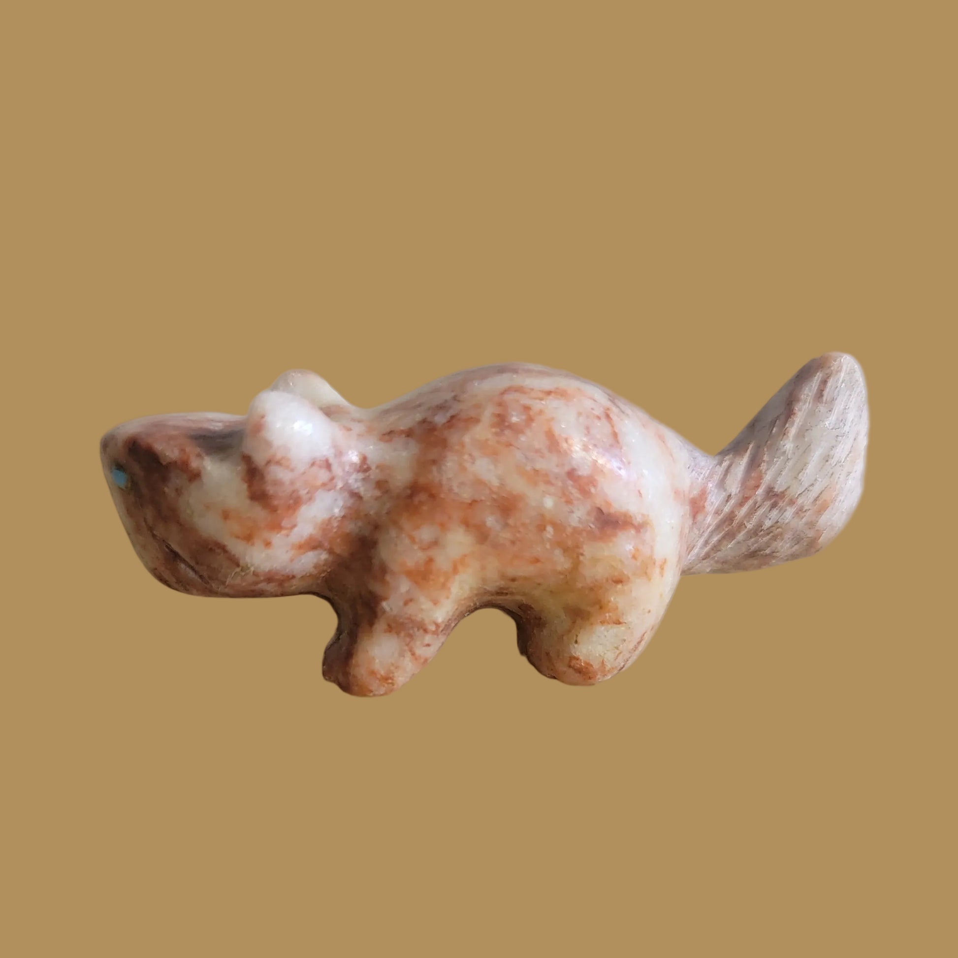 Red Vein Jasper Squirrel Zuni Fetish